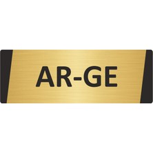 Özarslan Dizayn Ar-Ge Metal Uyarı Levhası 5X20 cm Altın Renk