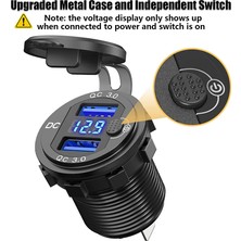 MELLİFERA Dc 12V 24V Panel montaj 3 Usb bağlantı noktaları 2 usb-bir 3.1A + tip-c Pd3.0 araç şarj soketi