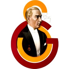 Piolent Galatasaray Atatürk Arma Büyük Sticker 40X50CM Orijinal Lisanslı Ürün