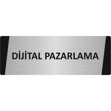 Özarslan Dizayn Dijital Pazarlama Metal Uyarı Levhası 10X20 cm Gümüş Renk