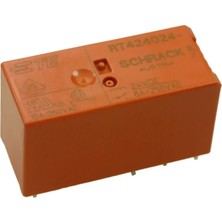 Schrack RT424024C Röle, 2 Kontak 8A 24V Dc Pcb - 1 Adet