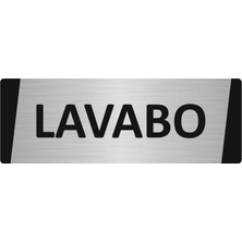 Özarslan Dizayn Lavabo Metal Uyarı Levhası 7X20 cm Gümüş Renk