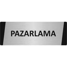 Özarslan Dizayn Pazarlama Metal Uyarı Levhası 7X20 cm Gümüş Renk