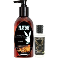 Bezos Playboy Aromaterapi Isıtıclı Massage Oil 120 ml + Jasmin Aromalı Massage Vücut Masaj Yağı 50 ml
