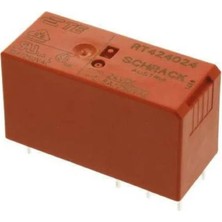 Schrack RT424024 Röle, 2 Kontak 8A 24V Dc Pcb - 1 Adet