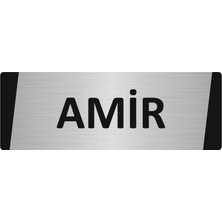 Özarslan Dizayn Amir Metal Uyarı Levhası 10X20 cm Gümüş Renk