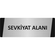 Özarslan Dizayn Sevkiyat Alanı Metal Uyarı Levhası 7X20 cm Gümüş Renk