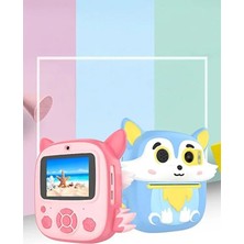 Dijital Fotoğraf Makineleri Çocuk Termal Resim Baskılı Yazıcı Kamera Video Makinesi CMR20 Pembe