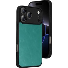 Fantastik Store Newface Apple iPhone 17 Pro Aras Deri Kapak - Açık Yeşil