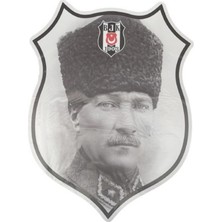 Piolent Beşiktaş Atatürk Arma Büyük Sticker 40X50CM Orijinal Lisanslı Ürün