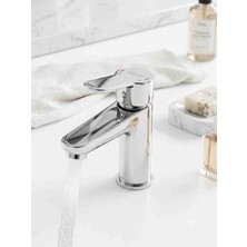 Güney Neptün Krom Lavabo Bataryası Aç Kapa Lüks Banyo Musluğu