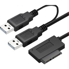 Keepro USB 2.0 7+6 13PIM Slimline Sata Notebook Cd/dvd Rom Optik Sürücü Kablosu
