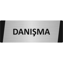 Özarslan Dizayn Danışma Metal Uyarı Levhası 5X20 cm Gümüş Renk