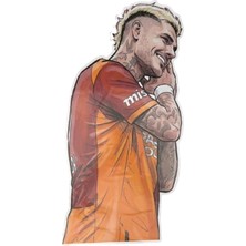 Piolent Galatasaray Mauro Icardi Gol Sevinci Büyük Sticker 40X50CM Orijinal Lisanslı Ürün