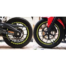 Belirtilmemiş Tam Tur Floresan Sarı Supersport Iç Jant Şeridi