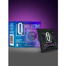 Toa Q Reflective 3'lü Kremli Tırtıklı Prezervatif