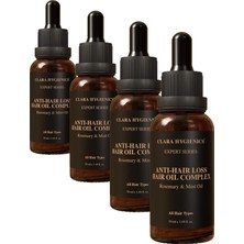 Belirtilmemiş Anti-Hair Loss Hair Oil Complex 50 ml - Rosemary & Mint Oil Saç Bakım Yağı (4 Paketi)