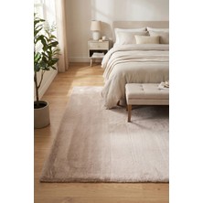 Halı Special Bulut Vizon Yüksek Havlı Peluş Halı-Ultra Yumuşak Lüks Doku-Kaymaz Taban-Seçkin Konfor-Yıkanabilir