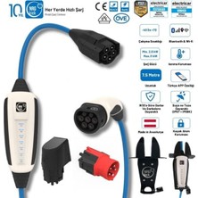 Nrgkick Sabit Basic Set 16A 11KW 7.5 Metre Monofaze & Trifaze Wifi + Bluetooth Duvar Askı Aparatlı