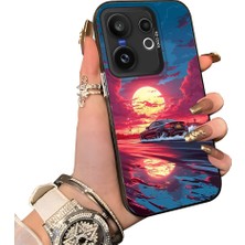 HONTINGA Vivo X200 Fe ile Uyumlu Kılıf Silikon Kenar Sert Arka Kamera Koruyucu Basitlik Anti Düşme Kamera Korumalı Spor Araba Desen Couple Telefon Kılıfı Kadın ve Erkek Için Uygundur K1-1532