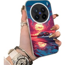 HONTINGA Vivo X200 Pro ile Uyumlu Kılıf Silikon Kenar Sert Arka Kamera Koruyucu Basitlik Anti Düşme Kamera Korumalı Spor Araba Desen Couple Telefon Kılıfı Kadın ve Erkek Için Uygundur K1-1532