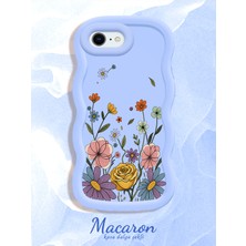 HONTINGA iPhone 6s Plus Uyumlu Kılıf Düşüme Önleyici Basitlik Anti Düşme Kamera Koruyucu Basit Mavi Yumuşak Silikon Couple Telefon Kılıfı Çiçekli Desen K9-0278
