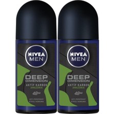 Belirtilmemiş Nivea Erkek Roll On Deodorant Amazonia 50 ml 2'li