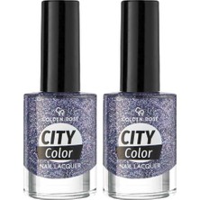 Belirtilmemiş City Color Nail Lacquer Glitter NO:105 - Oje 2li Paket