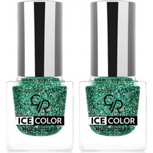 Belirtilmemiş Ice Color Nail Lacquer Glitter NO:226 - Oje 2li Paket
