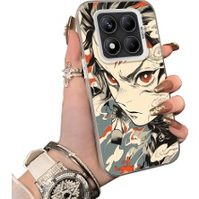 HONTINGA Xiaomi Redmi Note 14 Pro 5g ile Uyumlu Kılıf Silikon Kenar Sert Arka Kamera Koruyucu Basitlik Anti Düşme Kamera Korumalı Anime Desen Couple Telefon Kılıfı Kadın ve Erkek Için Uygundur K1-1528