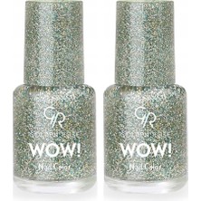 Belirtilmemiş Wow Nail Color Oje Glitter No: 204 2li Paket