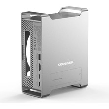 Codegen Mac Mini M4/m4 Pro 9 In 1 Type-C HDMI Nvme SSD Alüminyum Çevirici Stand Docking Station CDG-NSC301