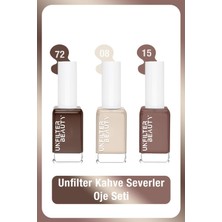 Belirtilmemiş Unfılter Beauty No:08 + No:15 + No:72 Oje Seti