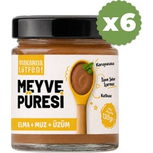 Makarna Lütfen Avantajlı Meyve Püresi (Muz-Elma-Üzüm) 6X130 G