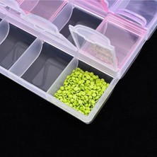 Belirtilmemiş Gaman 21 Bölmeli Saklama Kutusu Mini Organizer Kutu - Mini Boncuk Ayrıştırma Kutusu