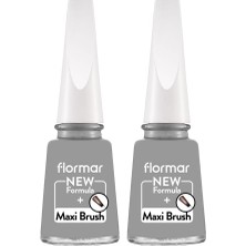Belirtilmemiş Nail Enamel Yüksek Pigmentli Parlak Bitişli Oje Fne 417 Steel Gray (2 Paketi)