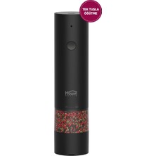Belirtilmemiş HP106 Şarjlı Tuz Baharat Öğütücü Siyah