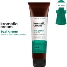 Belirtilmemiş Nook Kromatic Cream Teal Green Saç Maskesi, Vegan, Silikonsuz, Organik Aloe Vera Jel Hindistan C