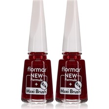 Belirtilmemiş Klasik Parlak Bitişli Yüksek Pigmentli Oje Nail Enamel 385 Red Velvet New (2 Paketi)