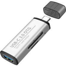 Belirtilmemiş Plentiful Type-C 3ın1 USB Kart Okuyucu Micro Sd Card Reader Çevirici Dönüştürücü USB 3.0 Otg Adaptö