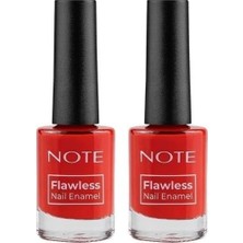 Belirtilmemiş Note Nail Flawless Oje 99 Crystal Red, Kırmızı (2 Paketi)