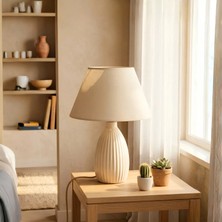 Homing Nancy Seramik Krem Abajur 241894