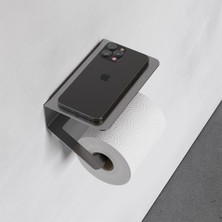 Belirtilmemiş Zift Unique Paslanmaz Çelik Inox Tuvalet Kağıdı Askısı-Raflı Kendinden Yapışkanlı Tuvalet Kağıdı