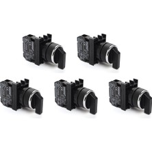 Emas Buton 22 mm Start Seçici 1 Na (0-I) Siyah (5 ADET)(B100S20)