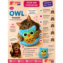 Matatabi Cats Owl Peluş Kedi Oyuncağı – Matatabi Içerikli, Dayanıklı, Kediler Için Eğlenceli Oyuncak