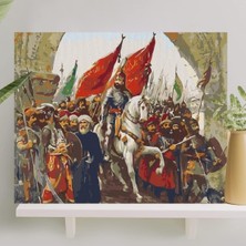 Belirtilmemiş Sayılarla Boyama Tuval Seti 40X50 cm - Istanbul'un Fethi