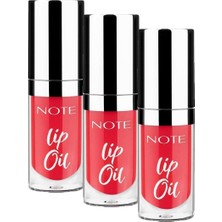 Belirtilmemiş Note Cosmetics Lip Oil 40 Sugar Red Nemlendirici Parlatıcı Dudak Bakım Yağı, Kırmızı (3 Paketi)
