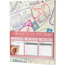 Belirtilmemiş Mein Einzigartiges Xxl Reisetagebuch: 122 Seiten, Register, Kontakte / Neue Auflage Mit Reise Check