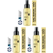 Belirtilmemiş Nedox 3 Adet Keratin Özlü Onarıcı E Vitaminli Saç Bakım Yağı 100 ml