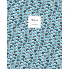 Belirtilmemiş Hedgehog Notebook - Ruled Pages - 8X10 - Large: (Blue Edition) Fun Notebook 192 Ruled/lined Pages (